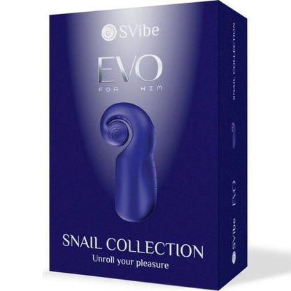 SNAIL VIBE - EVO PRO NĚJ PÁNSKÝ MASTURBÁTOR S VYSOUVACÍM ROLÁČKEM TMAVĚ MODRÝ