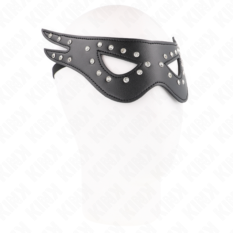 KINK - SEXY KOŽENKOVÁ MASKA MODEL 2 27 x 13 CM