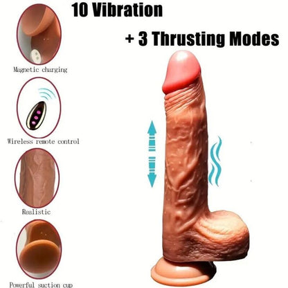 ARMONY - DOBÍJECÍ VIBRACE REALISTICKÉ DILDO