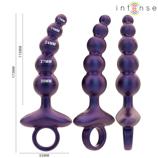 INTENSE - VIBRAČNÍ ANÁLNÍ KOČKA TITO MODEL 3 S DÁLKOVÝM OVLÁDÁNÍM