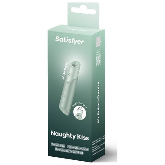 SATISFYER - STIMULÁTOR KLITORISU NAUGHTY KISS WAVE AQUAMARINE