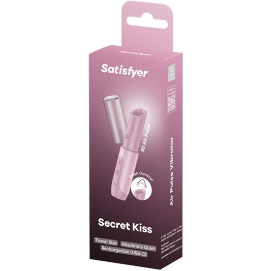 SATISFYER - STIMULÁTOR KLITORISU SECRET KISS WAVE RŮŽOVÝ