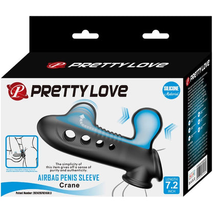 PRETTY LOVE - CRANE PENIS SLEEVE WITH AIRBAG BLACK