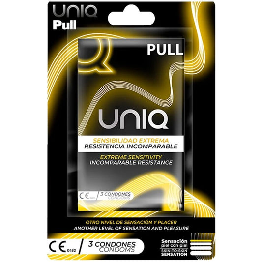 UNIQ - KONDOMY BEZ LATEXU S PÁSKY 3 KS