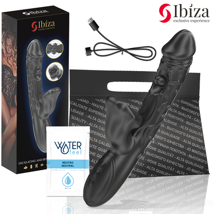 IBIZA - VIBRATOR AND CLITORIS STIMULATOR WITH BITING AND ROTATION EFFECT