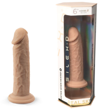 SILEXD - REALISTIC PENIS MODEL 2 PREMIUM THERMOREACTIVE SILICONE 15.4 CM