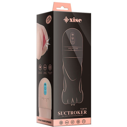 XTIS - SUCTROKER V2.0 VI VAGINOVÝ MASTURBÁTOR S VIBRACEMI