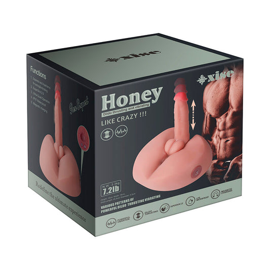 XTIS - REALISTICKÝ MASTURBÁTOR S VIBRACEMI HONEY 25 CM