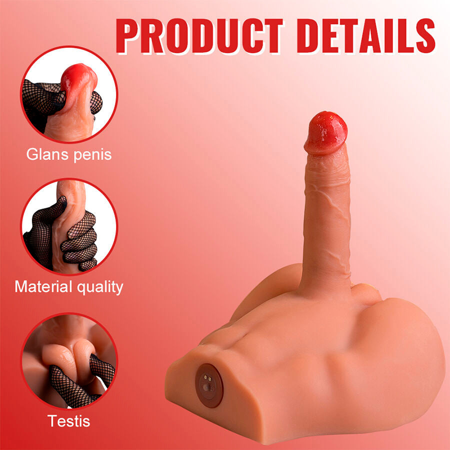XISE - PEEL DILDO ASS REALISTIC DILDO MASTURBATOR FRONT POSITION WITH THRUSTING 17.5 CM