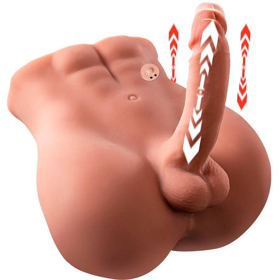 XISE - BERTLETT DILDO ASS REALISTIC DILDO AND ANUS MASTURBATOR FRONT POSITION WITH THRUSTING 18 CM