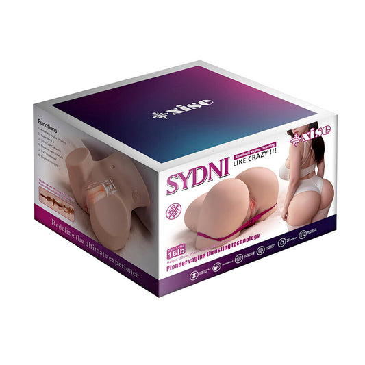 XTIS - REALISTICKÝ VÍCEPOLOŽNÍ VAGINNÍ MASTURBÁTOR SYDNI S TLAČNÝM VZOREM