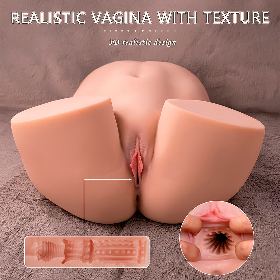 XISE - ETHEL THRUSTING REALISTIC VAGINA MASTURBATOR WITH MULTI-POSITION VIBRATION