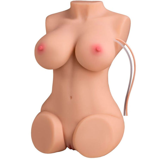 XTIS - WENDY SÁVACÍ ŽENSKÝ TORZO S VIBRACEMI A DÁLKOVÝM OVLÁDÁNÍM 6 KG