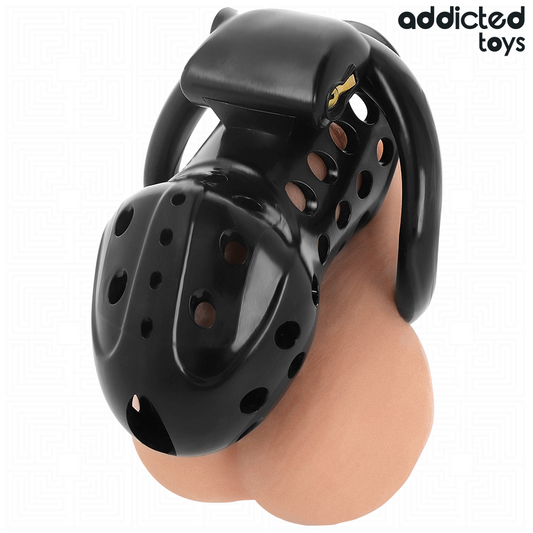 ZÁVISLOSTI TOYS LOCKED - ŘETĚZEM SPOUTANÁ DUTÁ KLÍCE NA PENIS 10,5 CM