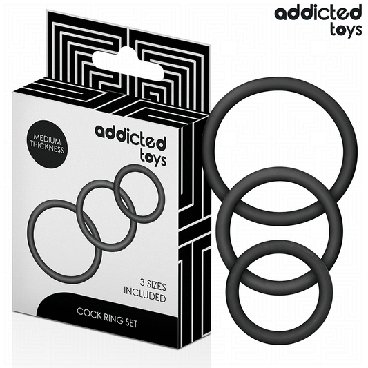 ADDICTED TOYS - SADA SILIKONOVÝCH KROUŽKŮ MODEL 2
