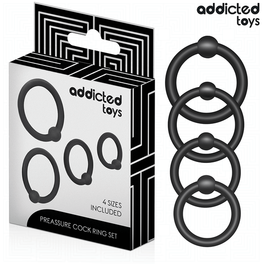 ADDICTED TOYS - SADA SILIKONOVÝCH TLAKOVÝCH KROUŽKŮ