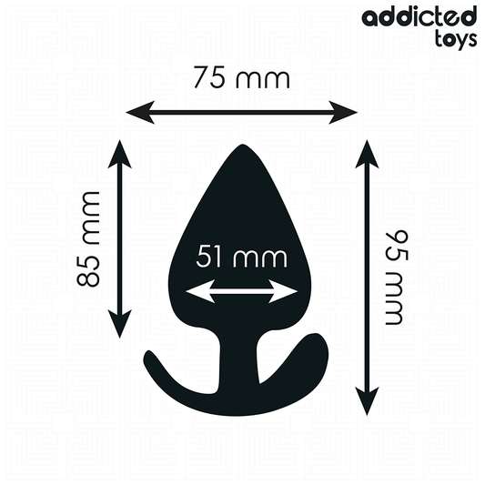 ADDICTED TOYS - SILIKONOVÝ ANÁLNÍ KOlík VELIKOST XL 9,5 CM