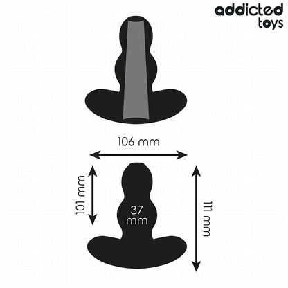 ADDICTED TOYS - HOLLOW ANAL PLUG SILICONE SIZE L 11.1 CM