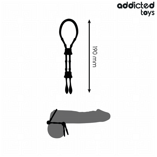 ADDICTED TOYS - NASTAVITELNÉ SILIKONOVÉ LÁTKO NA PENIS