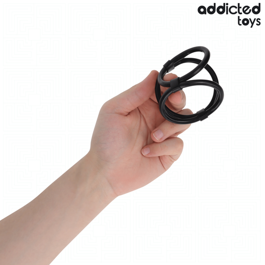 ADDICTED TOYS - TROJITÝ PENISOVÝ KROUŽEK