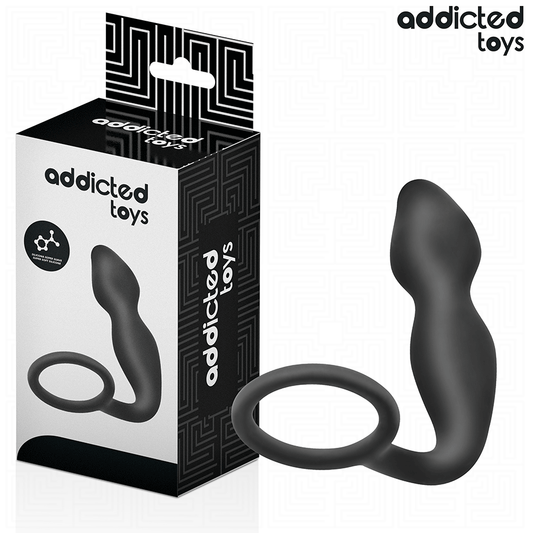 ADDICTED TOYS - ANÁLNÍ KOlík se silikonovým kroužkem, model 2