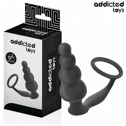 ADDICTED TOYS - ANÁLNÍ KOlík se silikonovým kroužkem model 5