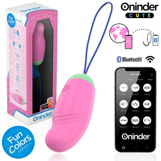 ONINDER CUTE - LOVE PLEASURE VIBRO-ROTOVACÍ VAJÍČKO 360 SILIKONOVÉ - BEZPLATNÁ CELOSVĚTOVÁ APLIKACE