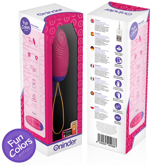 ONINDER CUTE - SILIKONOVÉ VEJCE S VIBRO-VLNAMI A POTŘEBOVÁNÍM - BEZPLATNÁ CELOSVĚTOVÁ APLIKACE