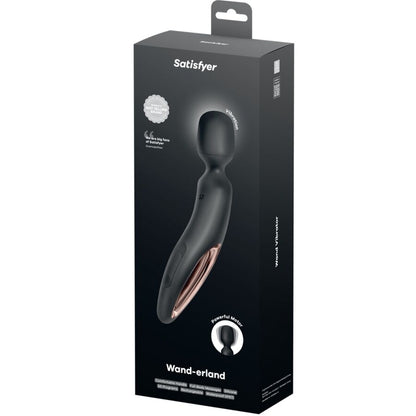 SATISFYER - WAND ERLAND VIBRATING MASSAGER BLACK