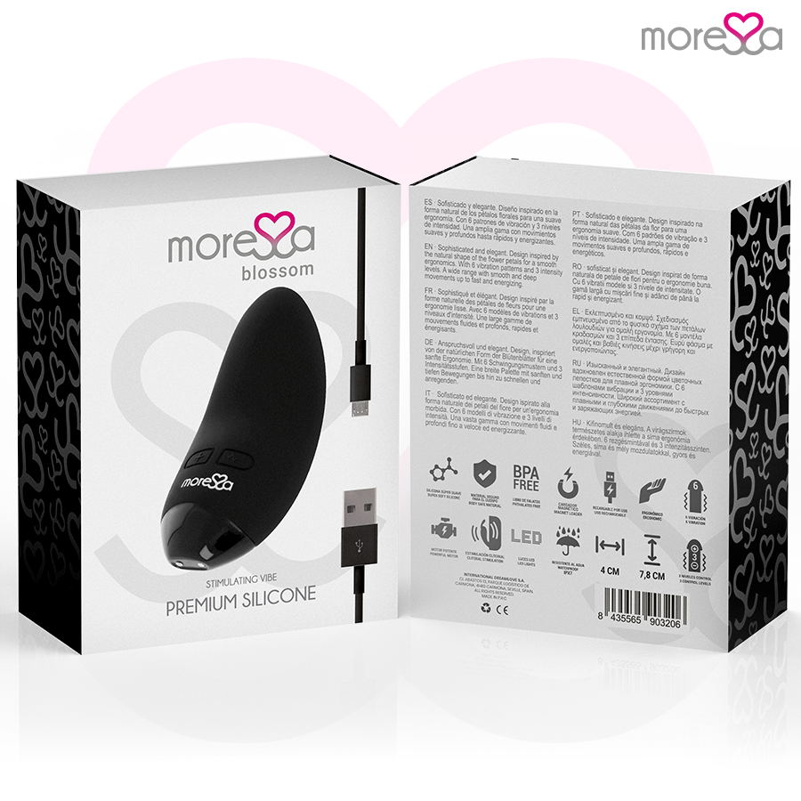 MORESSA - BLOSSOM ČERNÝ VIBRÁTOR