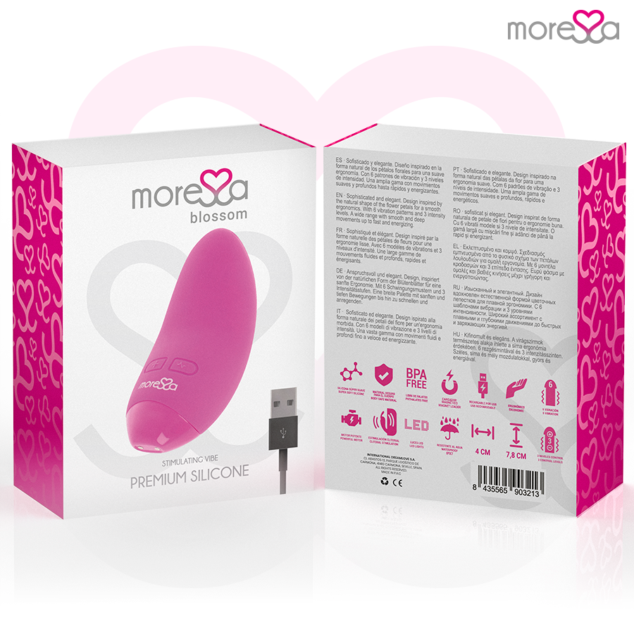 MORESSA - RŮŽOVÝ KVĚTOVÝ VIBRÁTOR