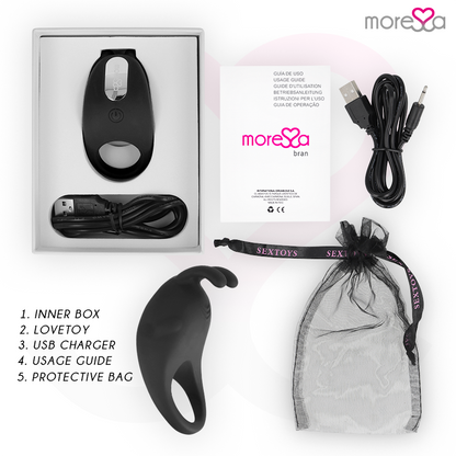 MORESSA - BRAD PREMIUM SILIKONOVÉ DOBÍJECÍ ČERNÉ