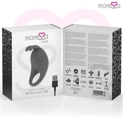 MORESSA - BRAD PREMIUM SILIKONOVÉ DOBÍJECÍ ČERNÉ