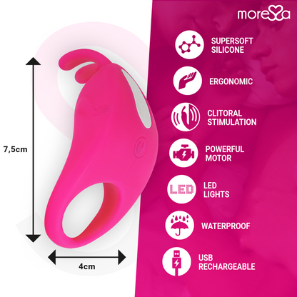 MORESSA - BRAD PREMIUM SILIKONOVÉ DOBÍJECÍ RŮŽOVÉ