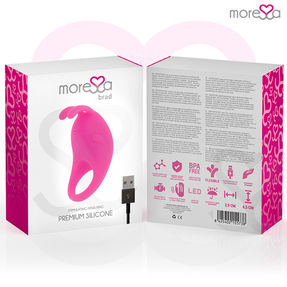 MORESSA - BRAD PREMIUM SILIKONOVÉ DOBÍJECÍ RŮŽOVÉ