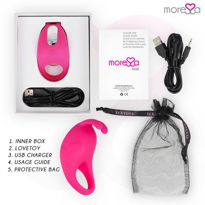 MORESSA - BRAD PREMIUM SILIKONOVÉ DOBÍJECÍ RŮŽOVÉ