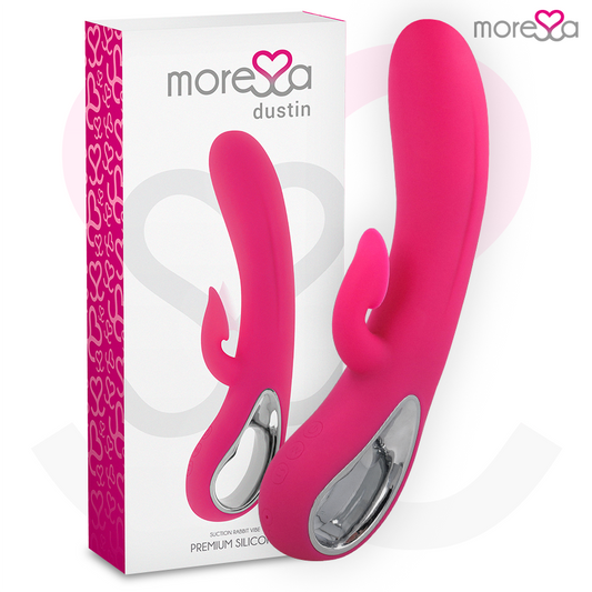 MORESSA - DUSTIN SÁNÍ KLITORU A SILNÉ VIBRACE PREMIUM SILIKONOVÝ DOBÍJECÍ