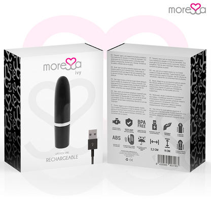 MORESSA - VIBRÁTOROVÝ STIMULÁTOR IVY CESTOVNÍ ČERNÁ