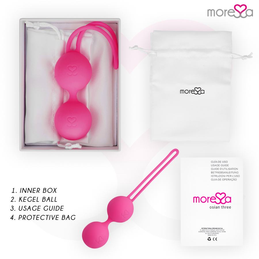 MORESSA - OSIAN THREE PREMIUM SILIKONOVÁ RŮŽOVÁ