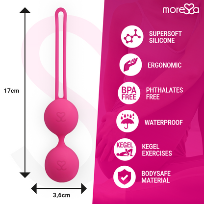 MORESSA - OSIAN THREE PREMIUM SILIKONOVÁ RŮŽOVÁ