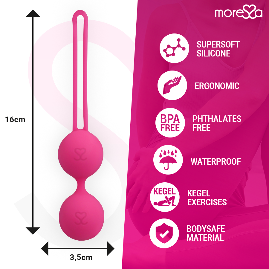 MORESSA - OSIAN TWO PREMIUM SILIKONOVÉ RŮŽOVÉ