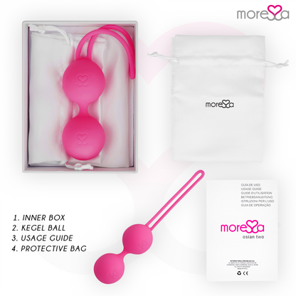MORESSA - OSIAN TWO PREMIUM SILIKONOVÉ RŮŽOVÉ