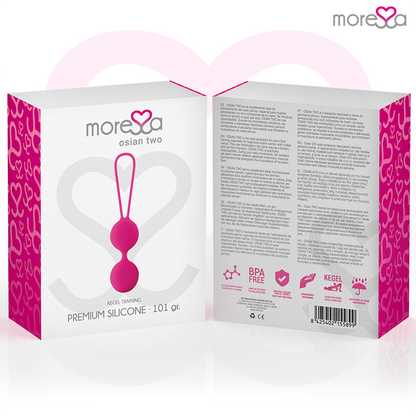 MORESSA - OSIAN TWO PREMIUM SILIKONOVÉ RŮŽOVÉ