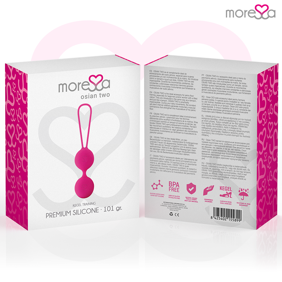 MORESSA - OSIAN TWO PREMIUM SILIKONOVÉ RŮŽOVÉ