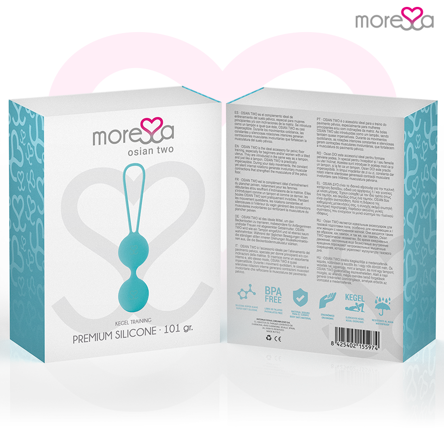 MORESSA - OSIAN TWO PREMIUM TYRKÝZOVÝ SILIKON