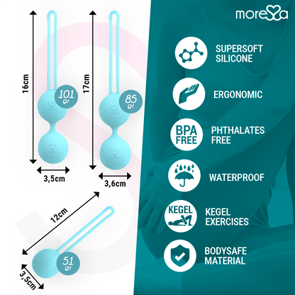MORESSA - OSIAN SET PREMIUM TYRKÝZOVÝ SILIKON