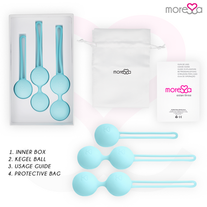 MORESSA - OSIAN SET PREMIUM TYRKÝZOVÝ SILIKON
