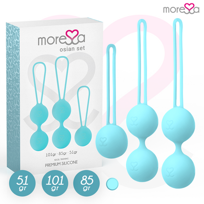 MORESSA - OSIAN SET PREMIUM TYRKÝZOVÝ SILIKON