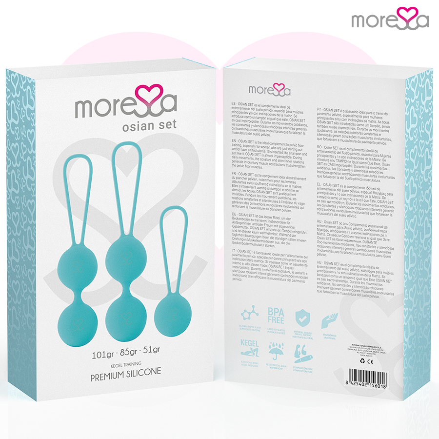 MORESSA - OSIAN SET PREMIUM TYRKÝZOVÝ SILIKON