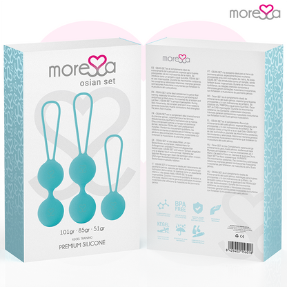 MORESSA - OSIAN SET PREMIUM TYRKÝZOVÝ SILIKON